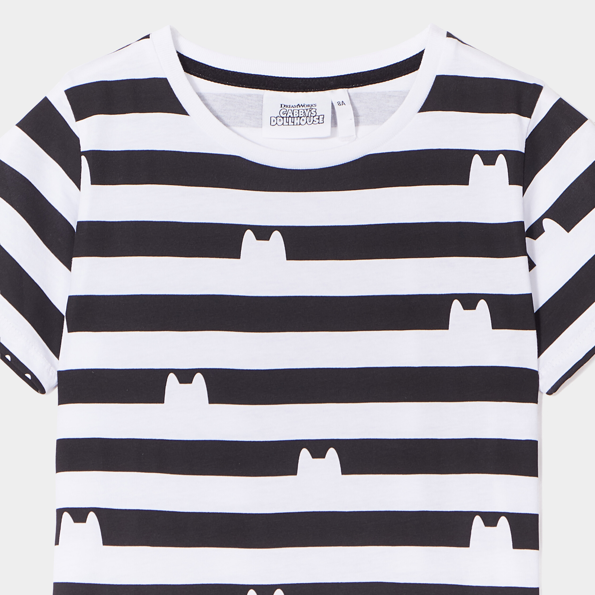 T-shirt coton Cabby's Dollhouse blanc fille | La Halle