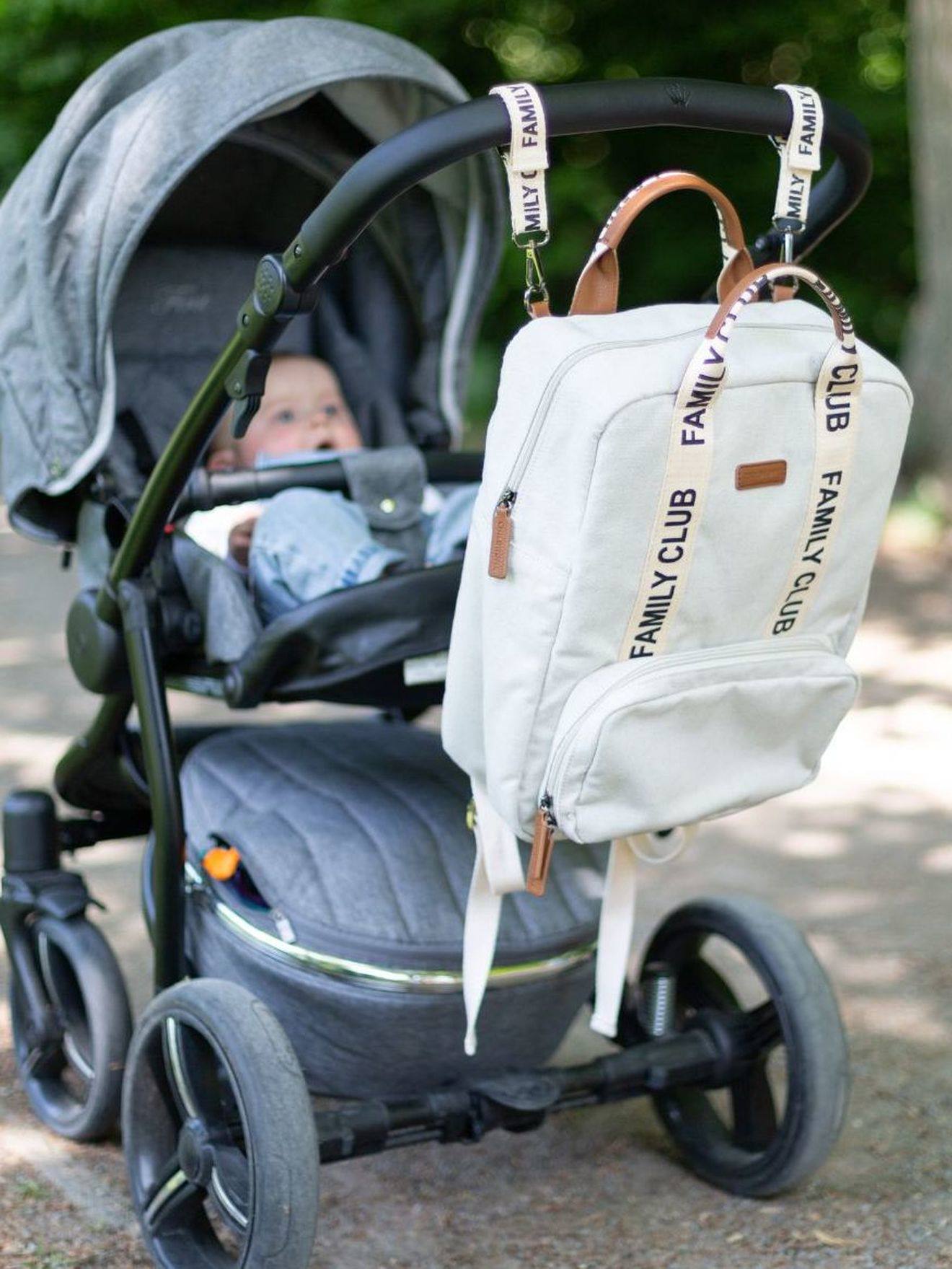 Childhome Eltern Wickelrucksack Family Club Signature CHILDHOME - wollweiß