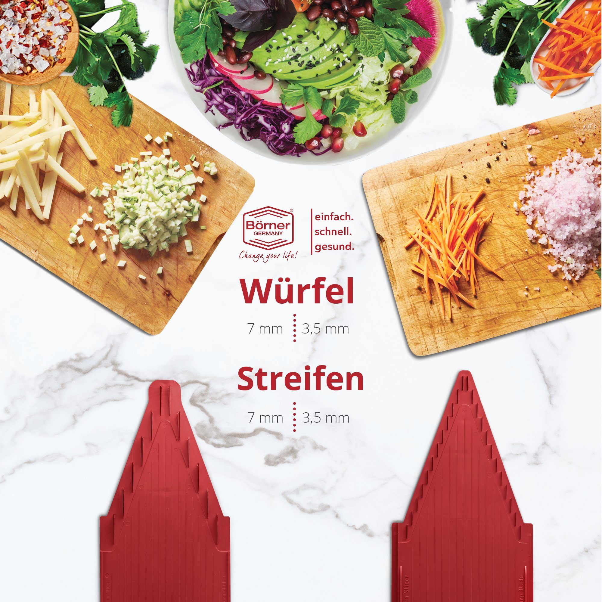 Börner Gemüsehobel Gemüsehobel V1 ClassicLine Profi Set