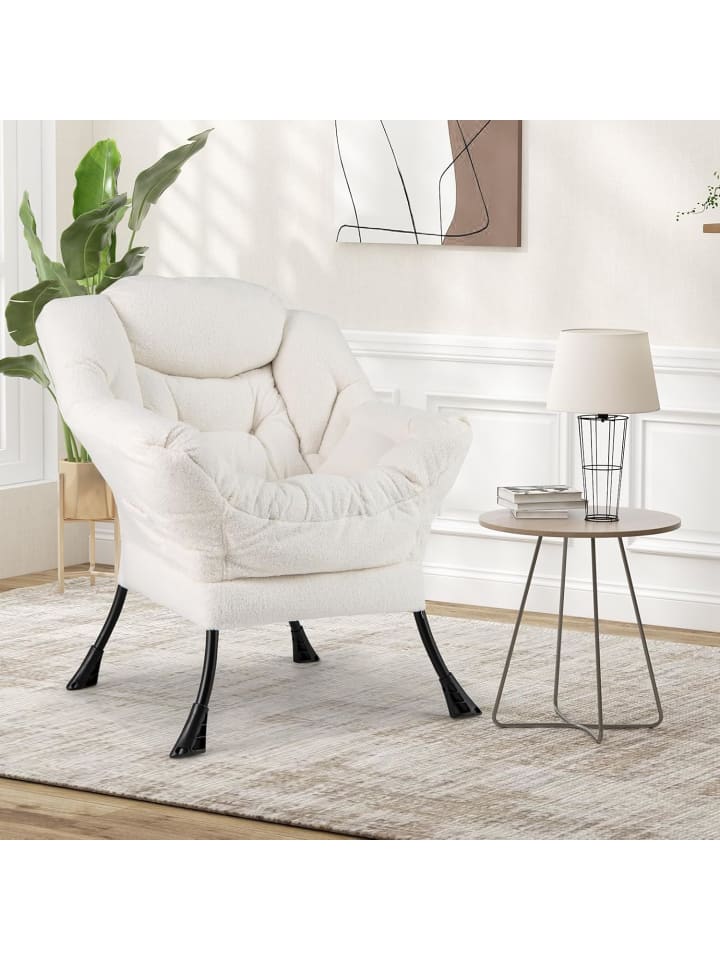 COSTWAY Relaxsessel gepolstert in Beige günstig kaufen onesize