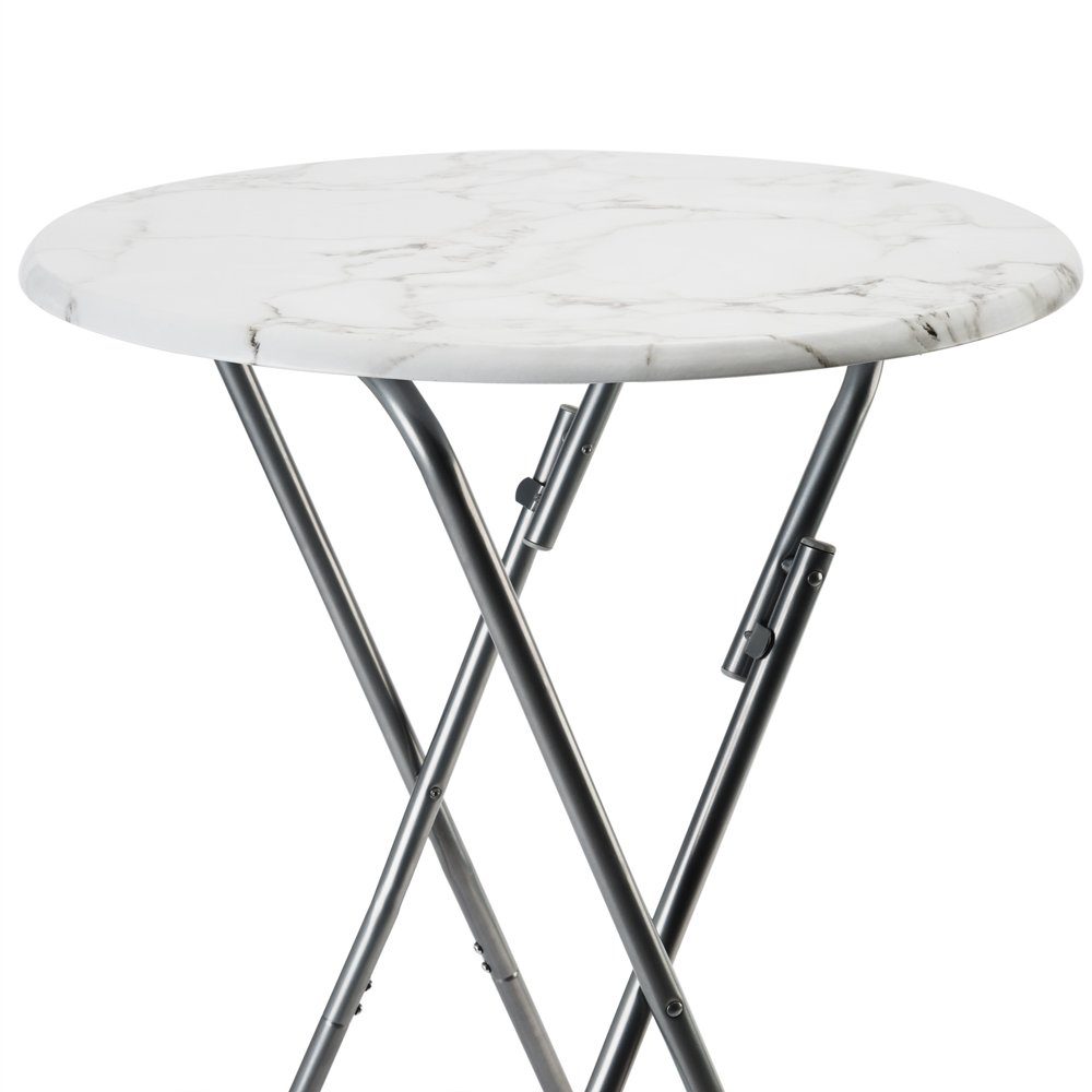 Casaria Stehtisch (2-St), 2x Klappbar 110cm Hoch Rund 60cm Garten Camping Bistrotisch