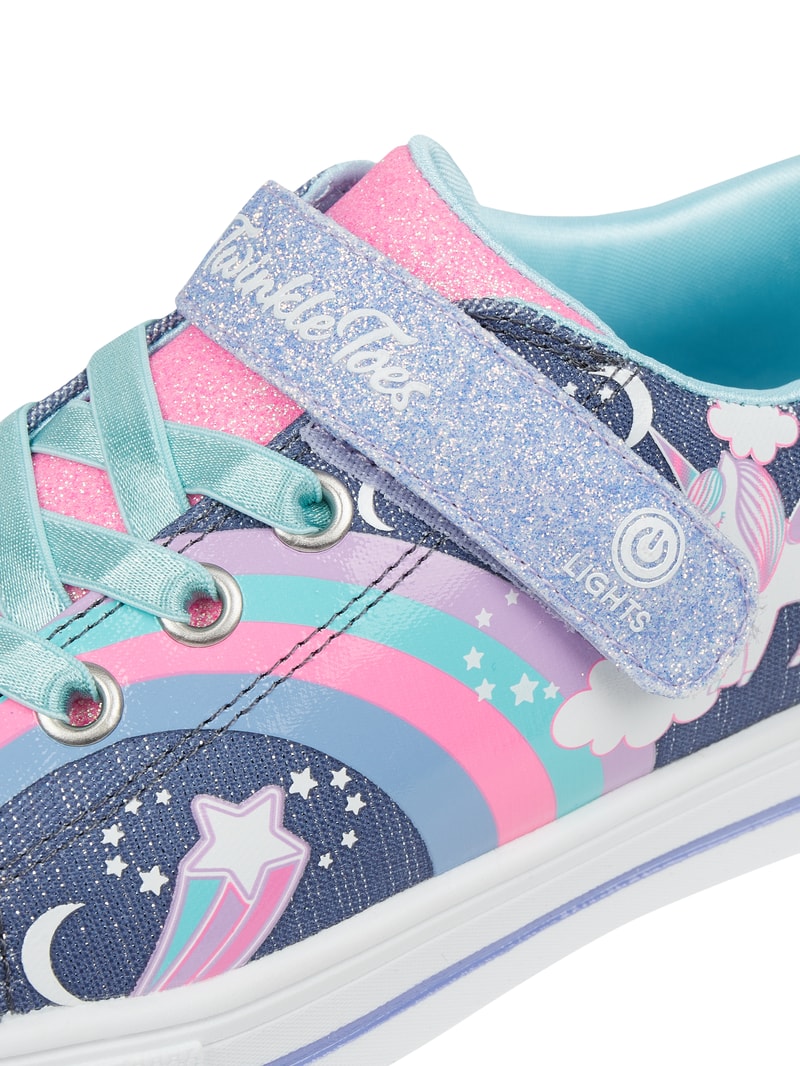 Sneaker mit LEDs Modell 'Unicorn Charmed' in metallic blau
