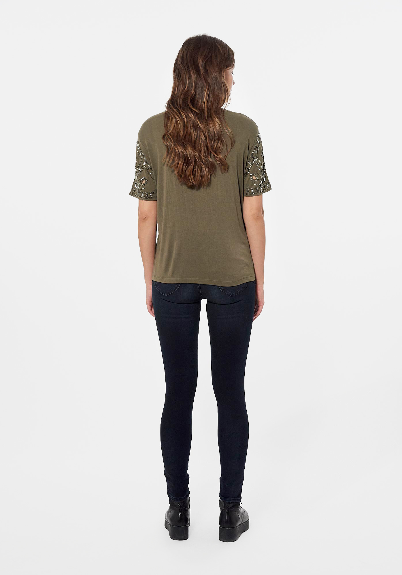 FILEN  T-shirt kaki Femme