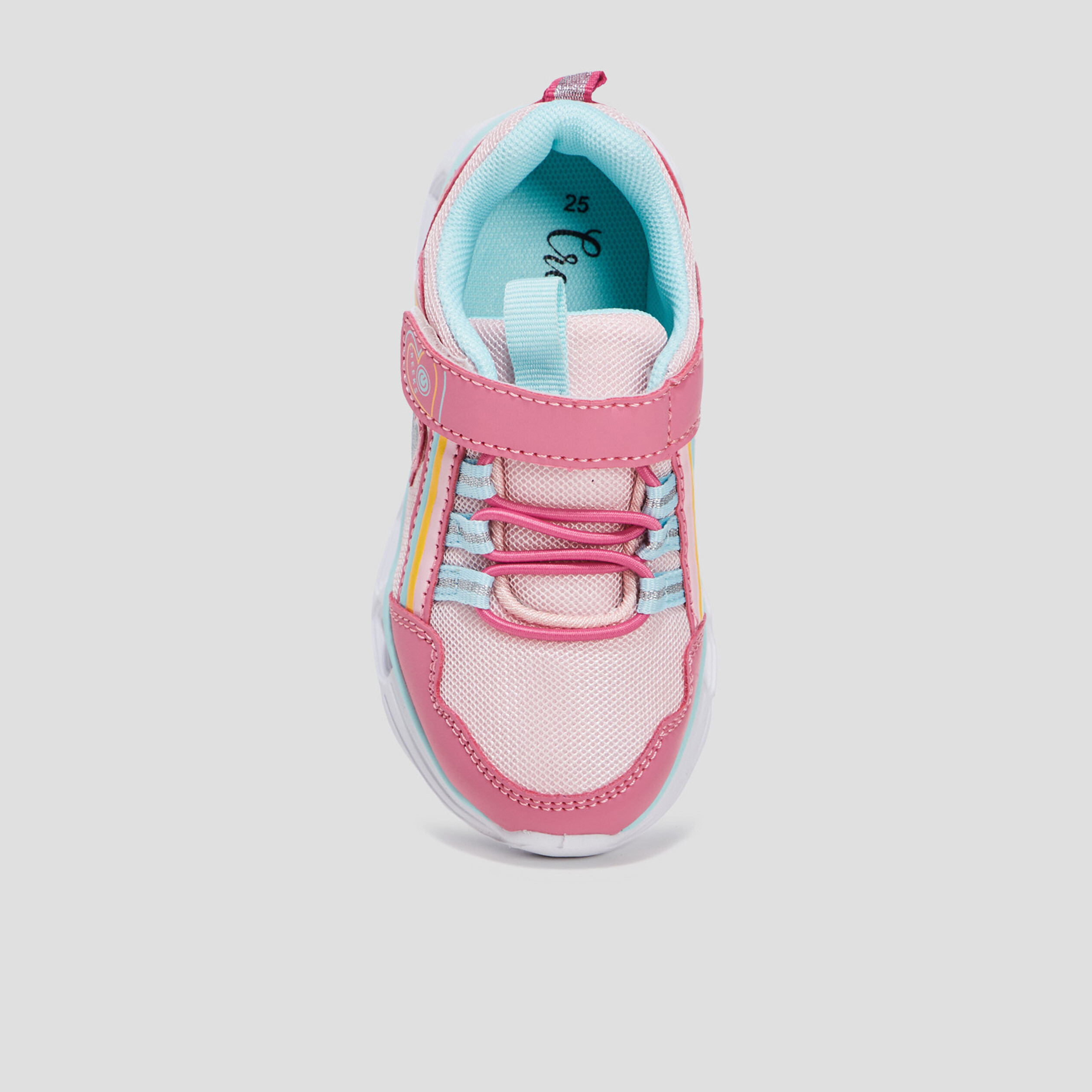 Baskets running semelle lumineuse Creeks rose fille | La Halle