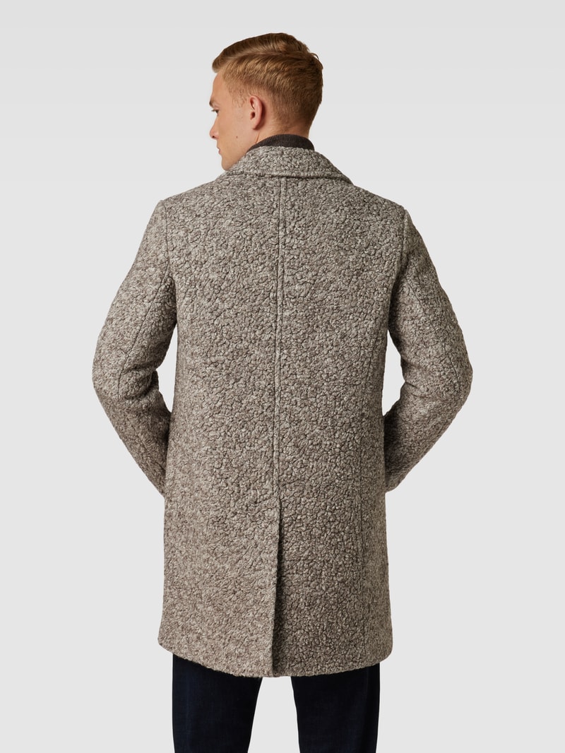 Kurzmantel mit Brusttasche Modell 'Lord' in beige
