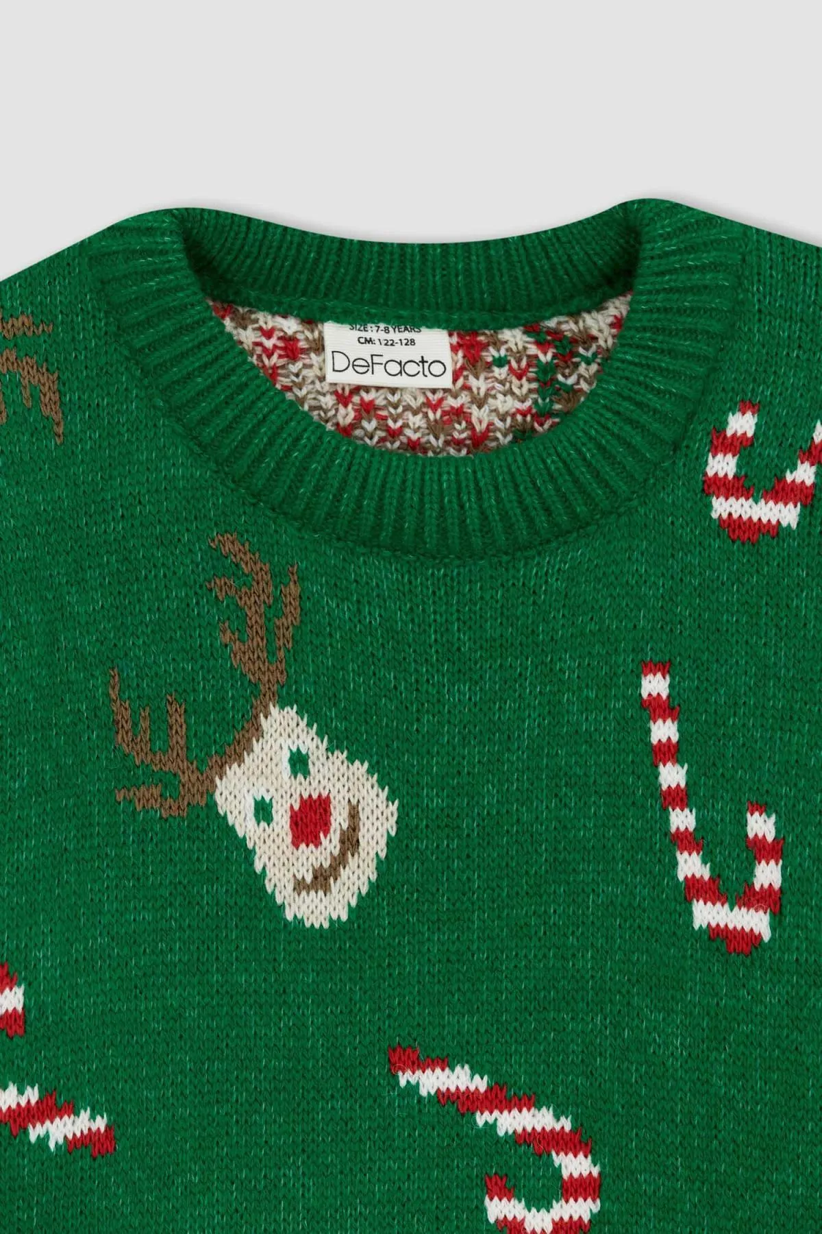 DeFacto  Weihnachtspullover für Jungen mit Rundhalsausschnitt X9735a622cw