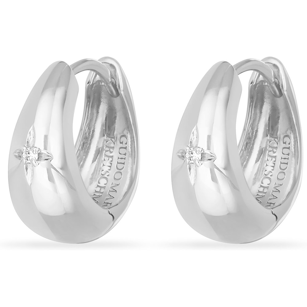 Guido Maria Kretschmer Créoles 925 Argent Boucles d'oreilles