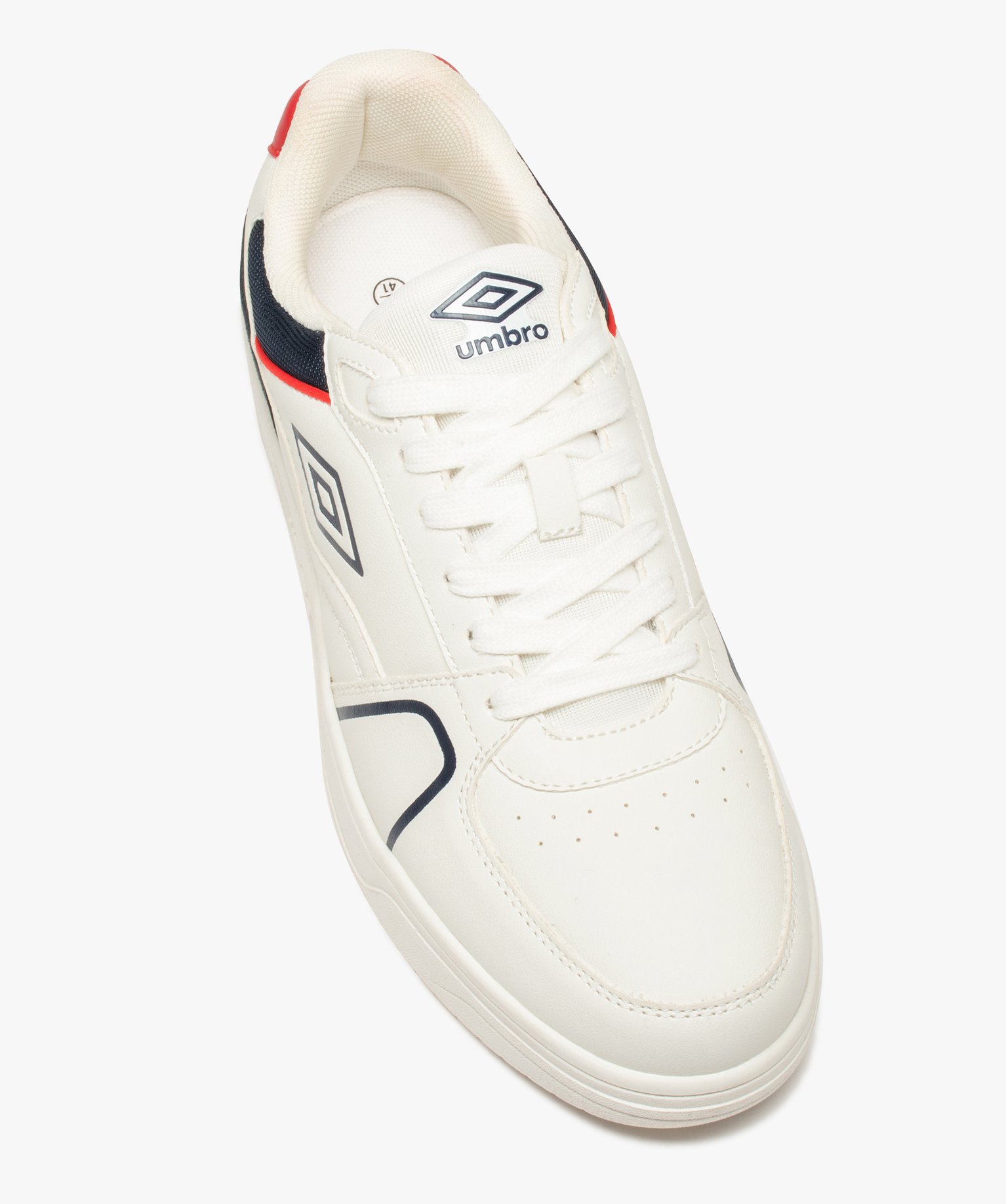Baskets homme style rétro à détails colorés – Umbro Pablo blanc | GEMO