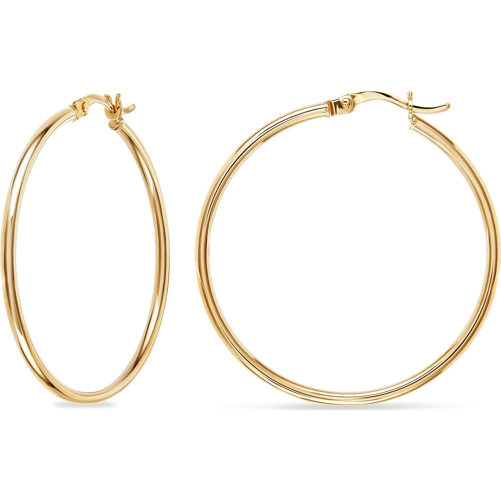 FAVS Créoles 375 Or jaune Boucles d'oreilles