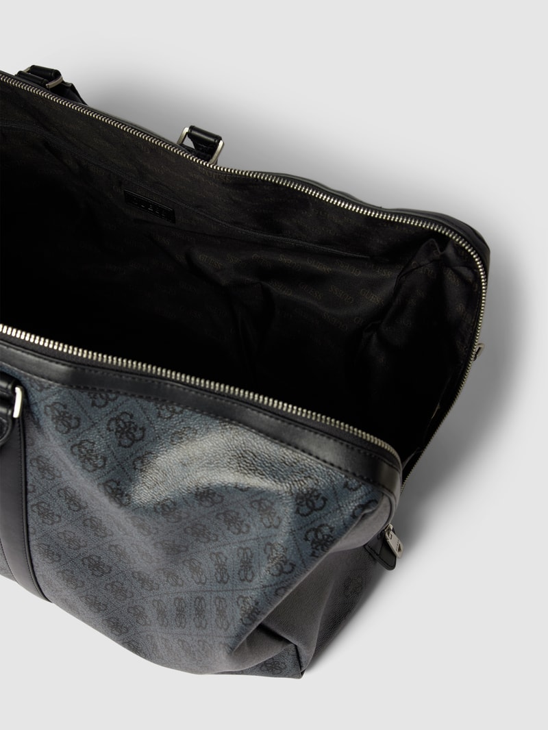 Weekender mit Label-Patch Modell 'VEZZOLA' in schwarz