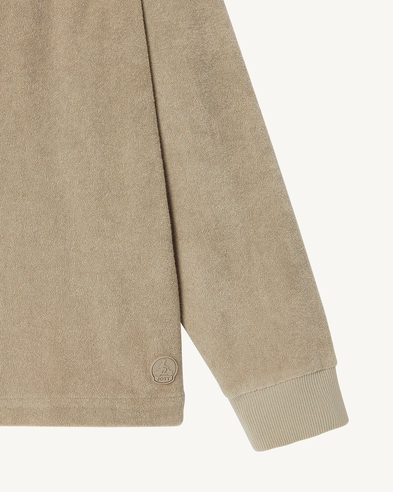 Cardigan éponge à manches longues Beige Pamplona