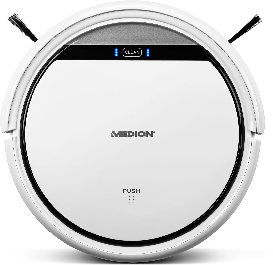 Medion® Saugroboter E30 SW MD 18501, mit optionaler Wischfunktion, Progammierfunktion, Tierhaaroptimiert