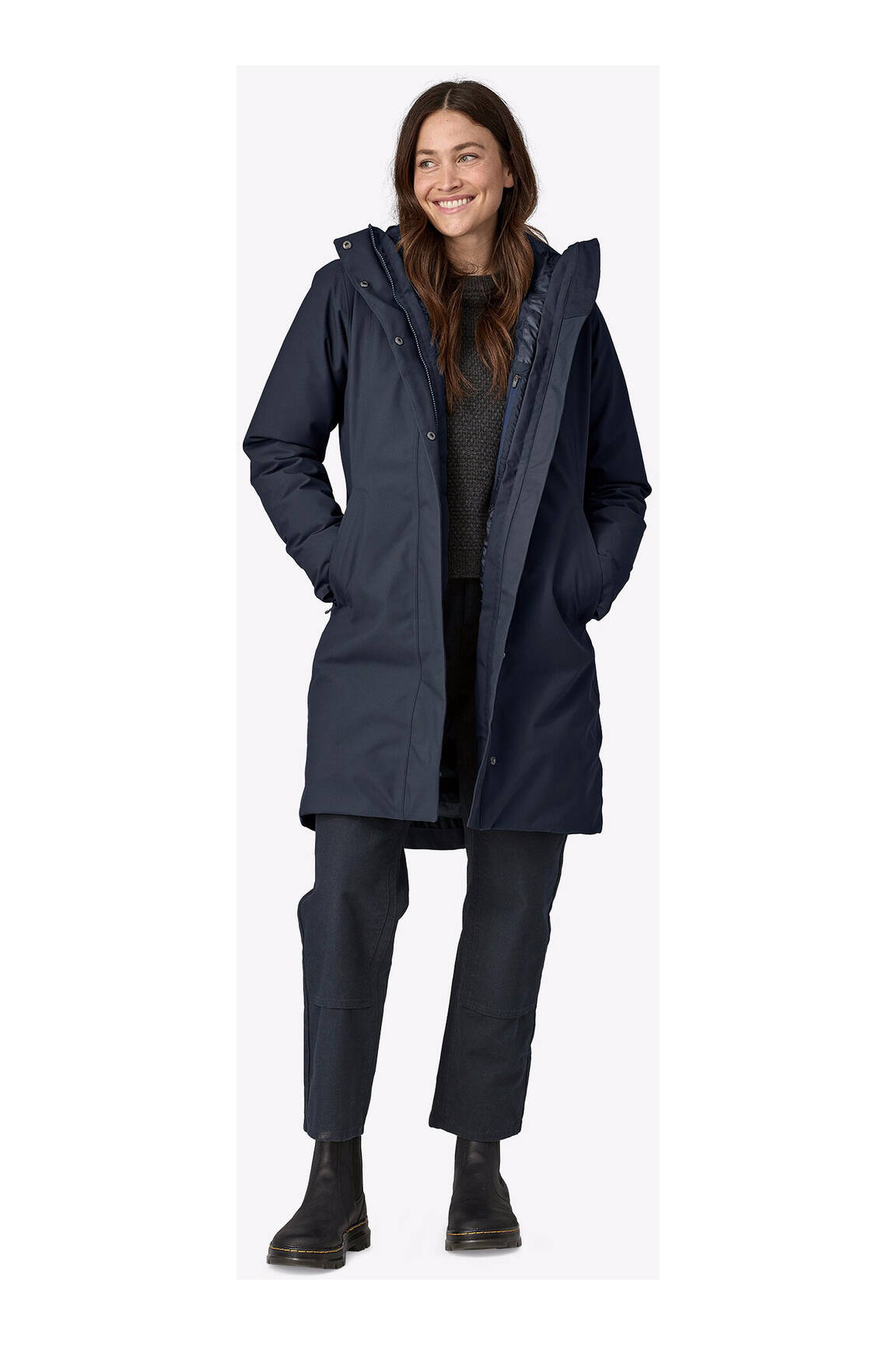 Patagonia Parkas Femme couleur bleu