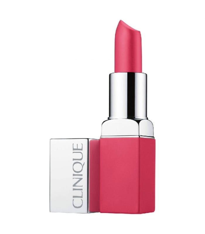 CLINIQUE POP MATTE-Rouge Mat + Base 2 en 1