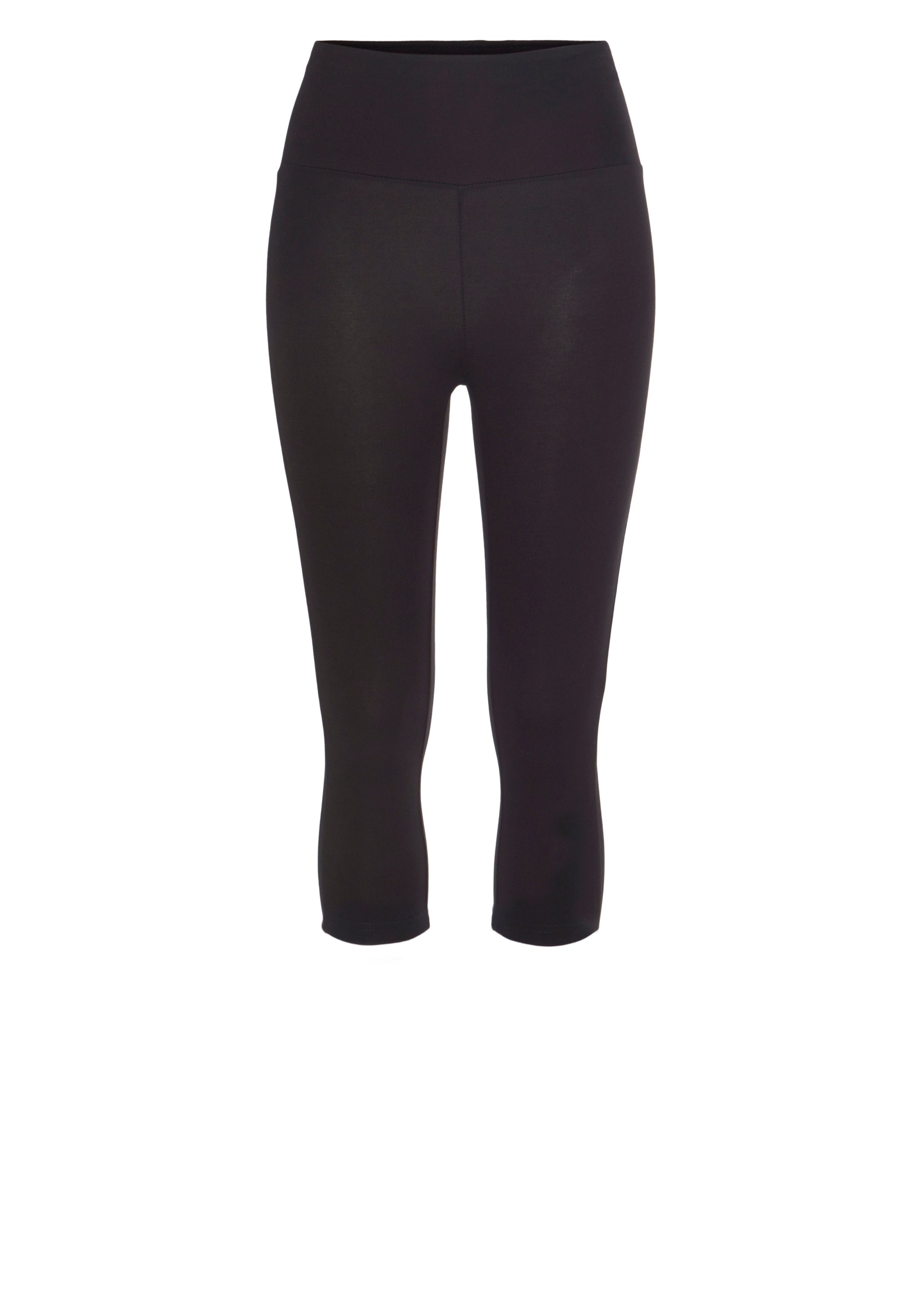 LASCANA Caprileggings mit breitem, weichen Bündchen