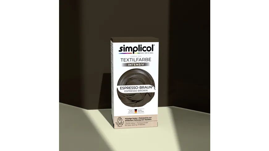 Simplicol Textilfarbe Intensiv Espresso-Braun 150 ml