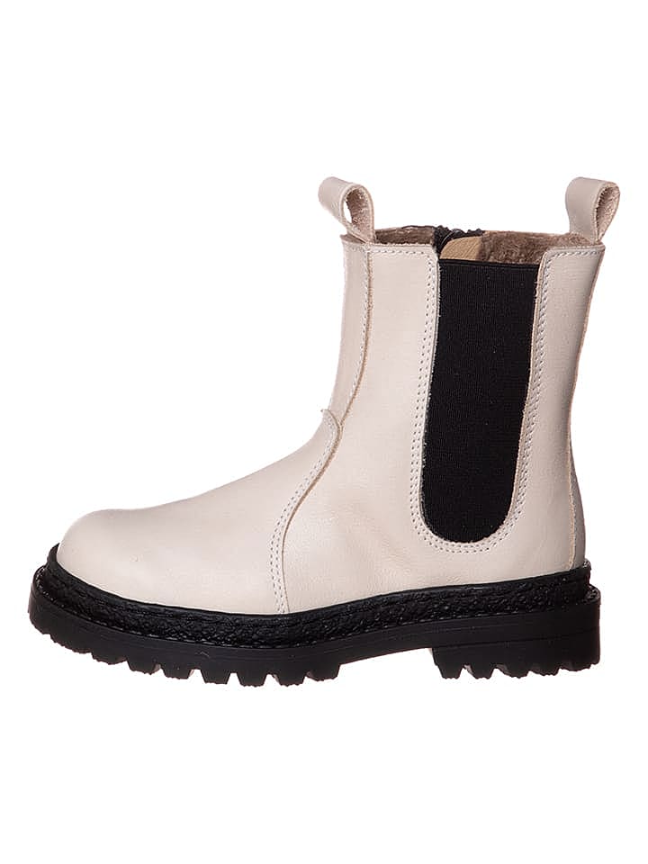 lamino Leder-Chelsea-Boots in Weiß günstig kaufen 29
