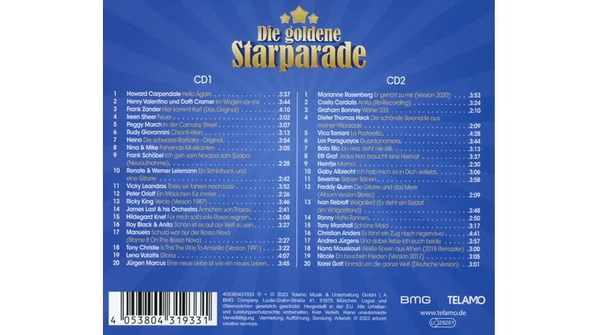 Die goldene Starparade