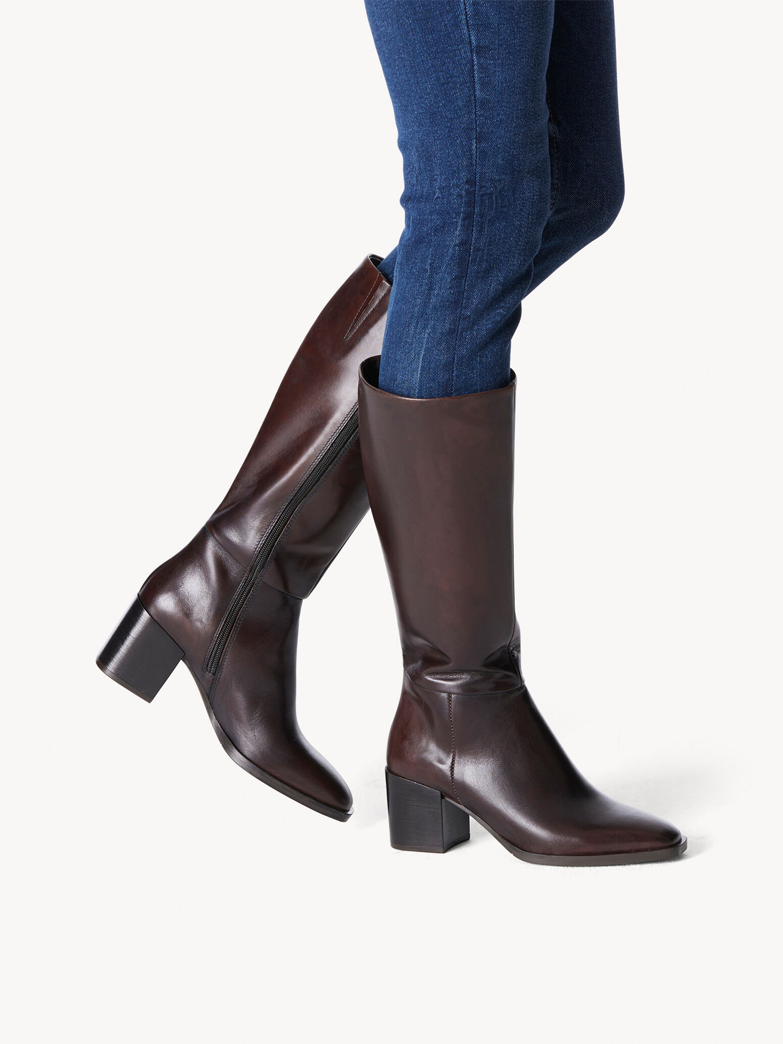 Bottes en cuir - marron
