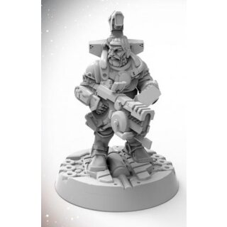 Starfinder Miniatures: Dwarf Soldier