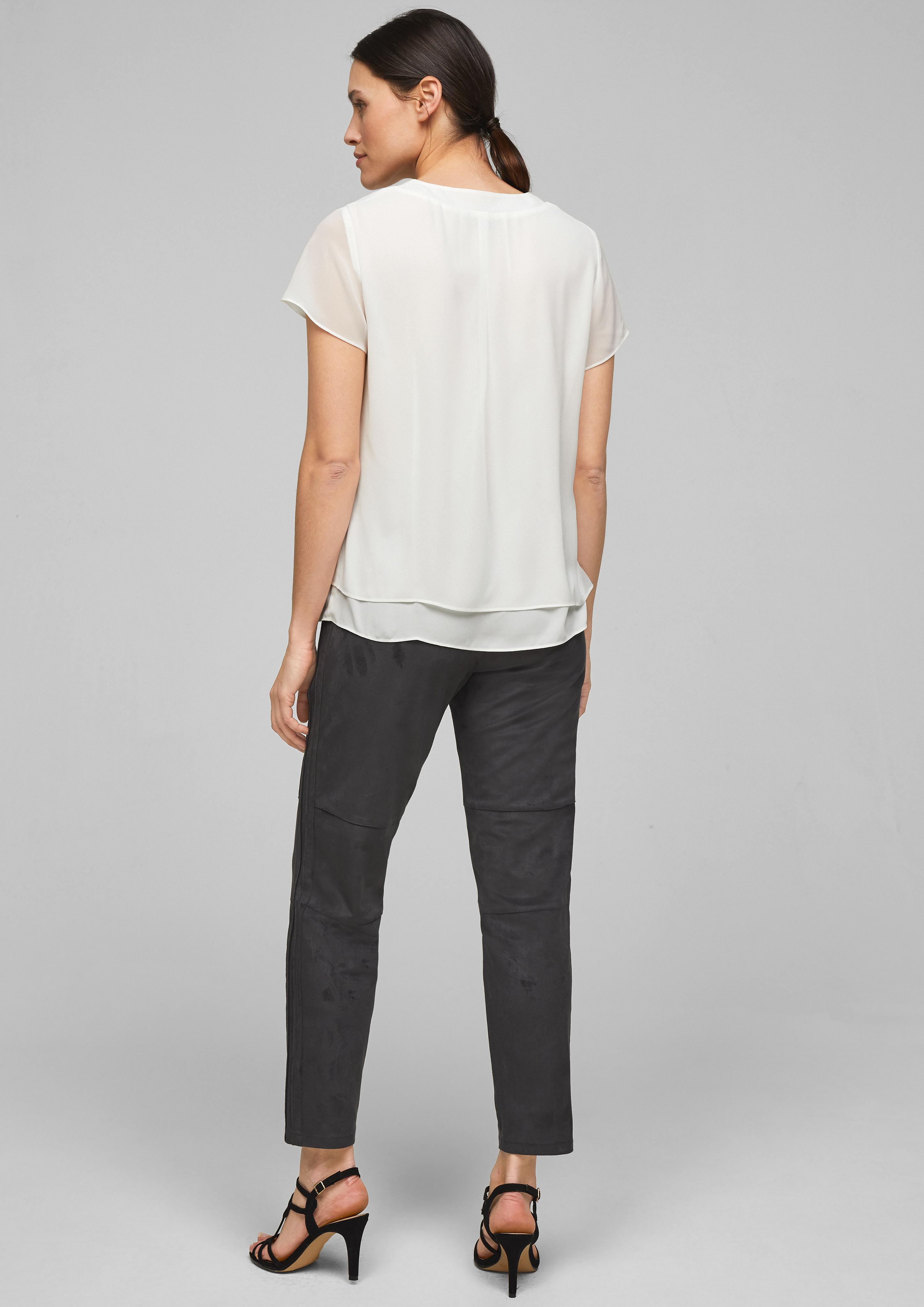 Layering-Bluse aus Chiffon  01.899.12.3121-0200