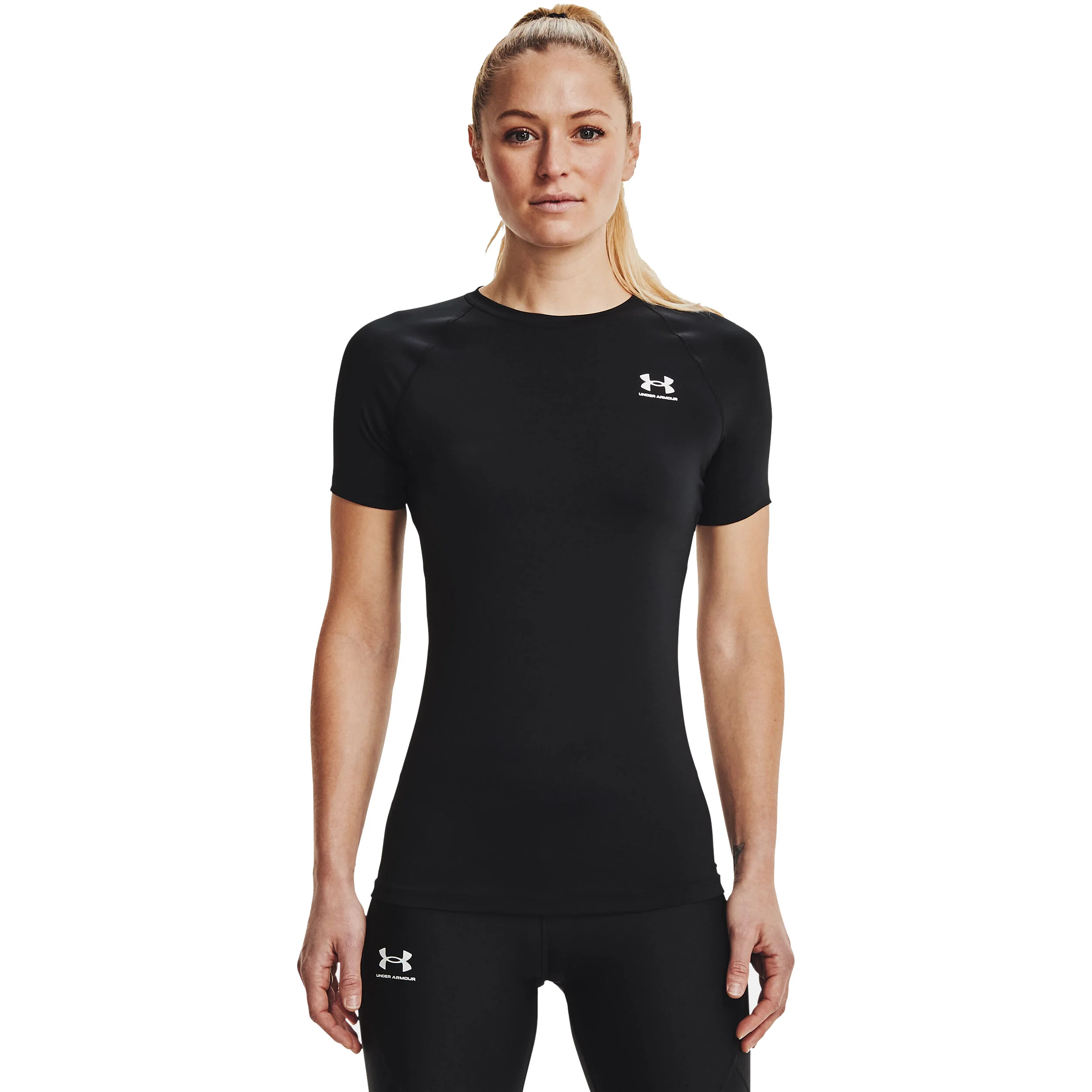 Heatgear Authentics Comp T-Shirt Damen - Schwarz