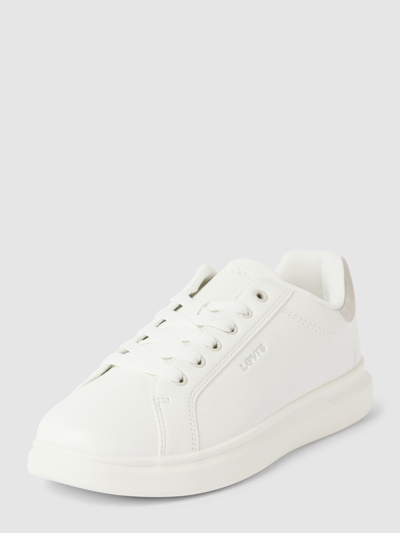 Sneaker mit Label-Detail Modell 'ELLIS' in weiß