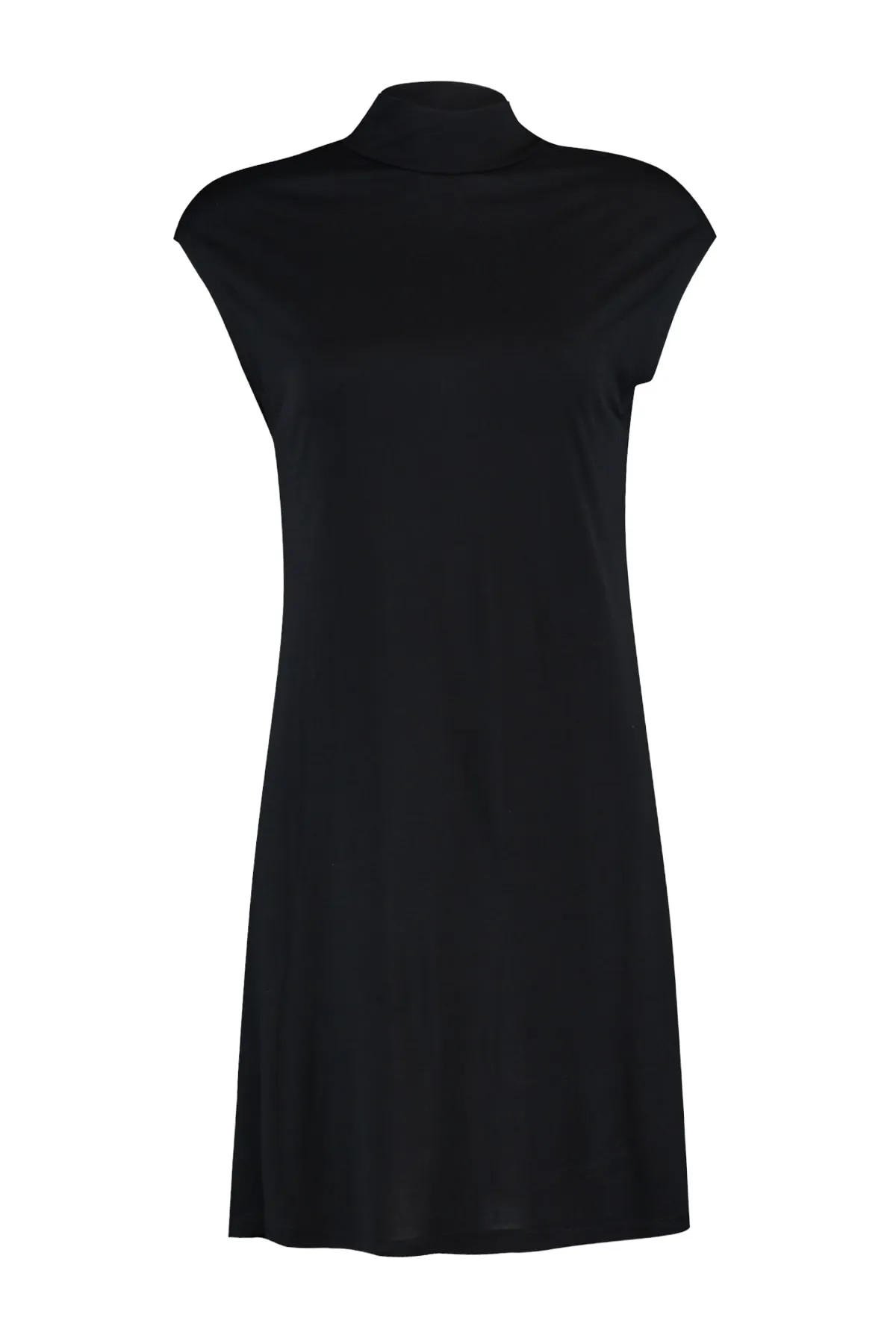 Trendyol Modest  Schwarze ärmellose Unterwäsche-Tunika aus Strick mit Stehkragen TCTSS21TN0249
