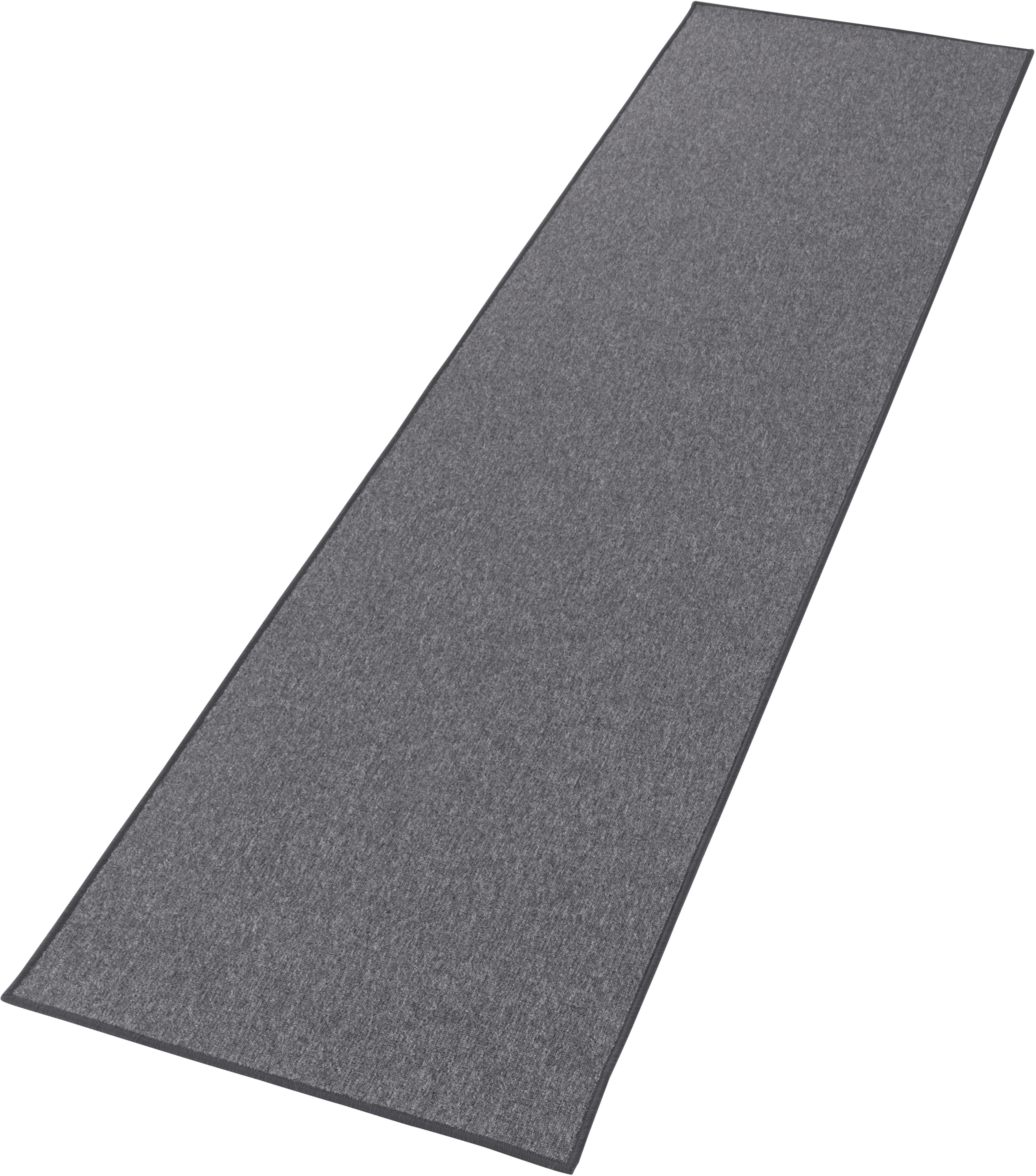Läufer Casual, HANSE Home, rechteckig, Höhe: 4 mm, Kurzflor, Meliert, Uni-Farben, Robust, Pflegeleicht, ringsum Gekettelt