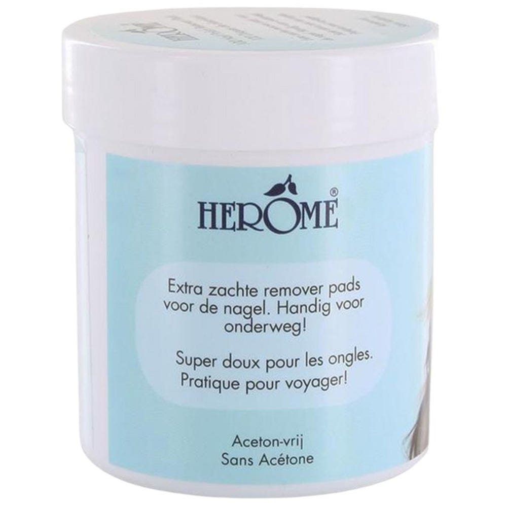 Herome Caring Nail Polish Remover Pads 100 Stück