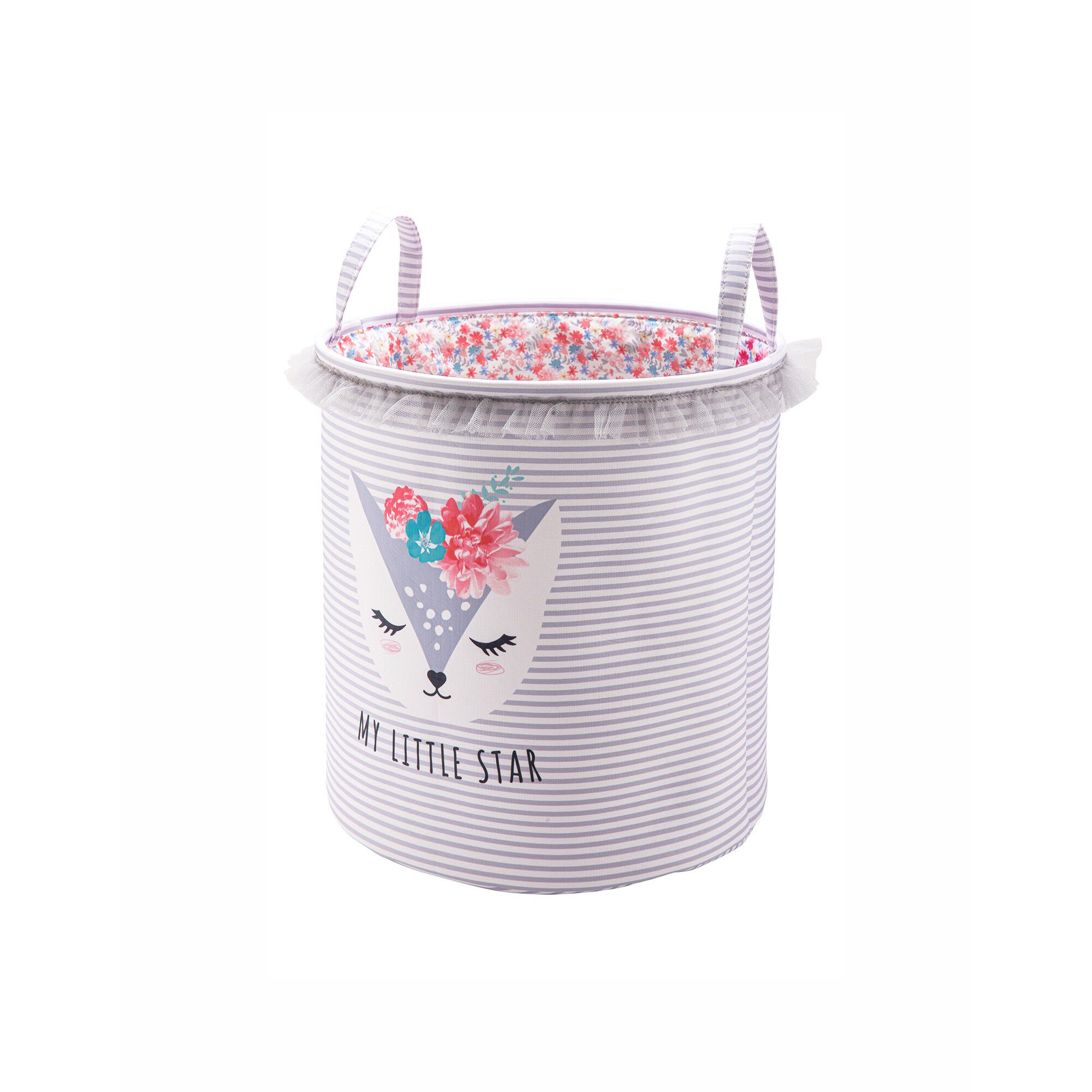 Panier tulle déco rangement enfant