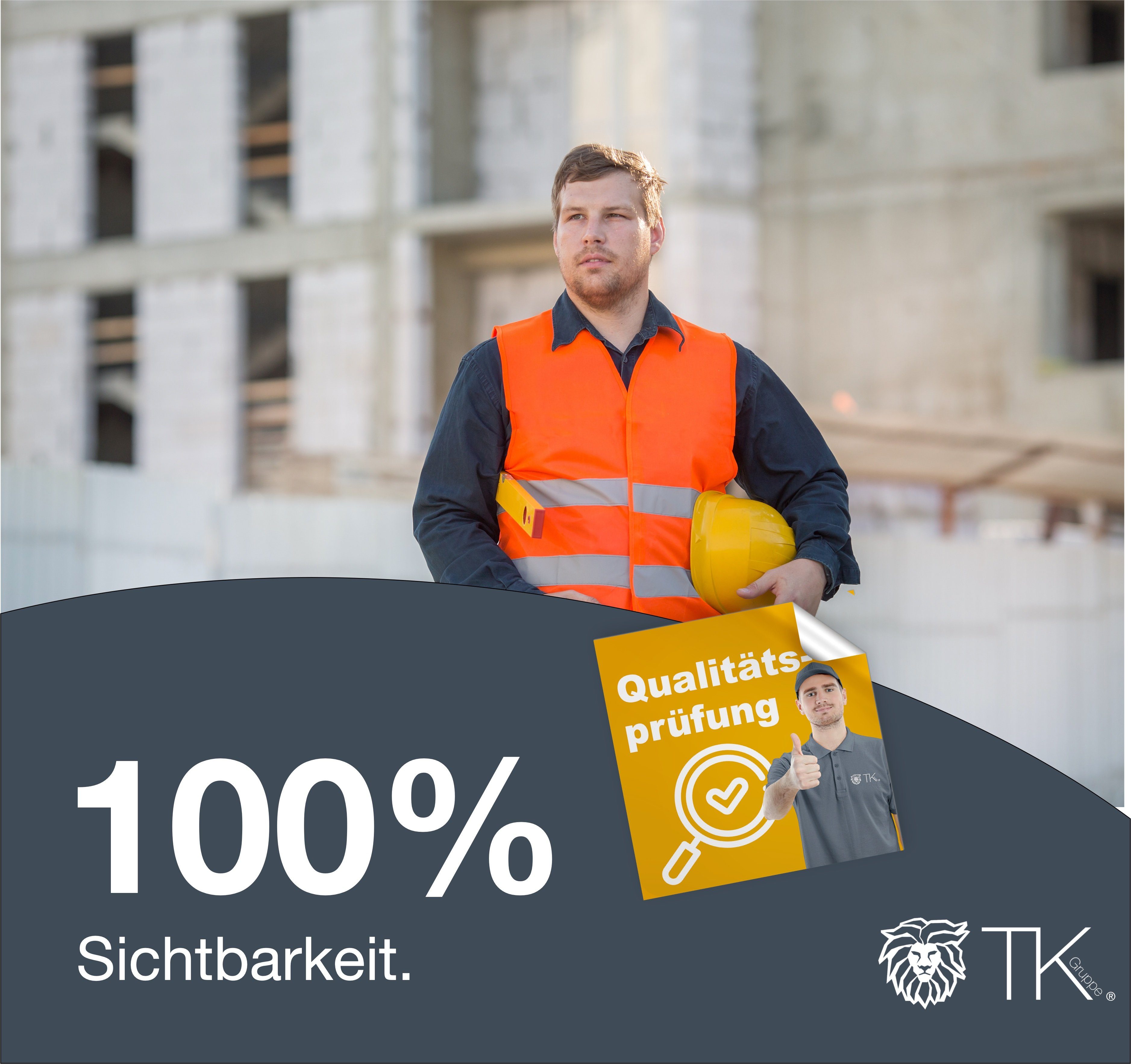 TK Gruppe Warnweste 4X Warnwesten Orange - Pannenweste 2024 Unfallweste ISO20471