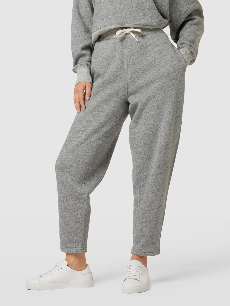 Sweatpants mit elastischem Bund in mittelgrau
