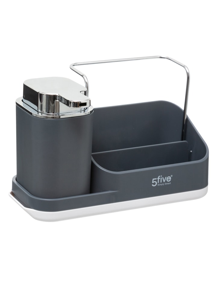 5five Simply Smart Spülmittelspender mit Organizer in grau günstig kaufen onesize