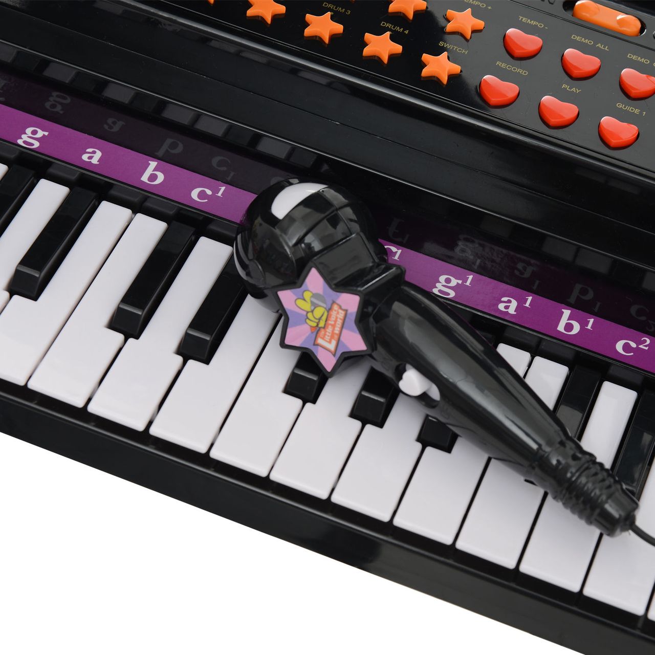 HOMCOM Kinder Klavier Mini-Klavier Piano Keyboard Musikinstrument MP3 mit Hocker