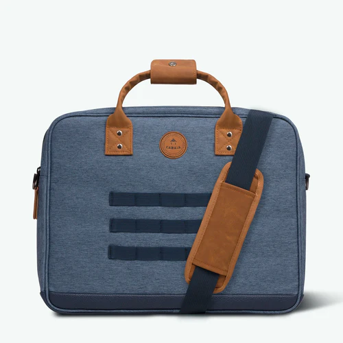 Paris navy blue laptop bag