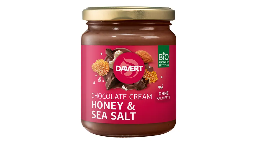 Davert Bio Schoko-Nuss Aufstrich mit Honig und Salz 250 g