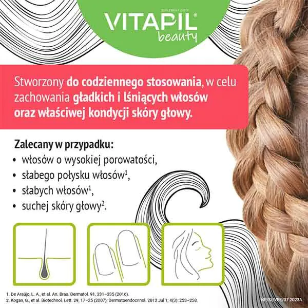 Vitapil Beauty, Dodatak prehrani za kosu, kožu i nokte, Kapsule