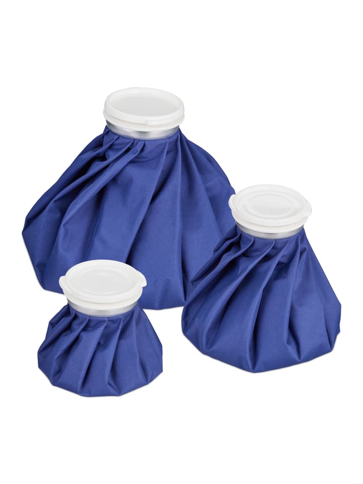 relaxdays 3-tlg. Kühlbeutel Set in Blau günstig kaufen onesize