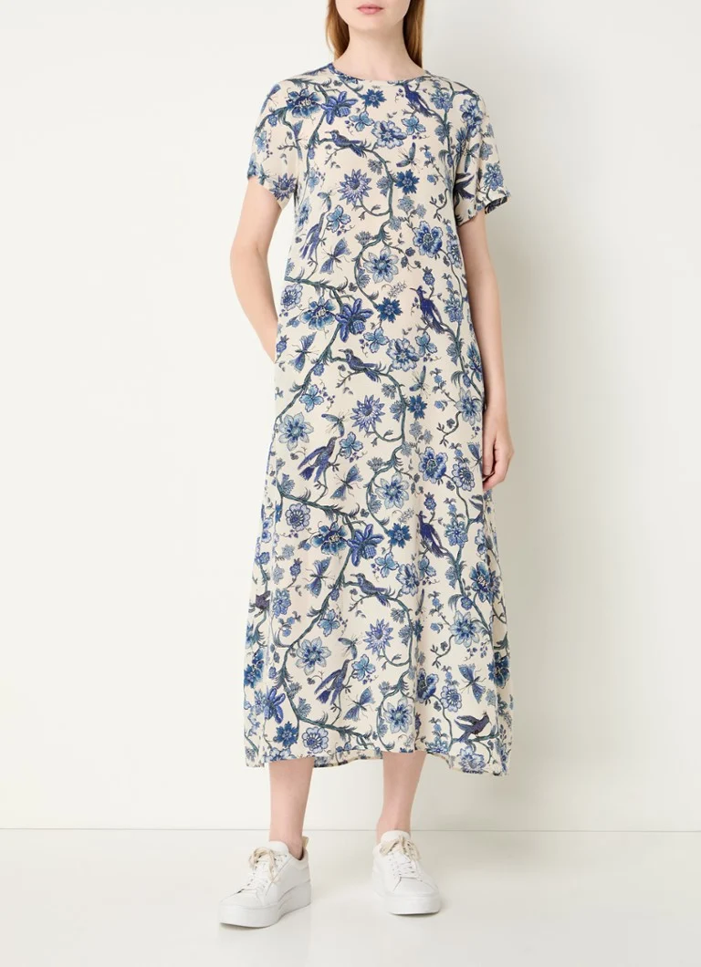 Abito midi in seta con stampa floreale MaxMara Revere