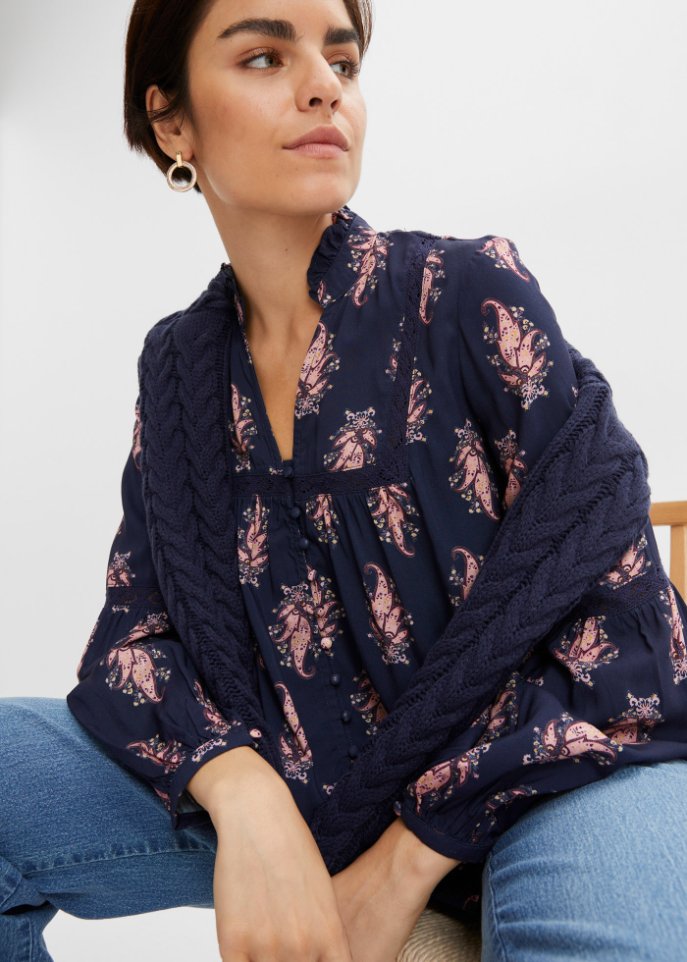 Bluse mit Muster