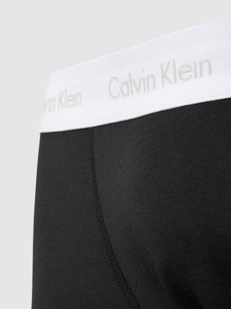 PLUS SIZE Trunks mit Logo-Bund im 3er-Pack in schwarz