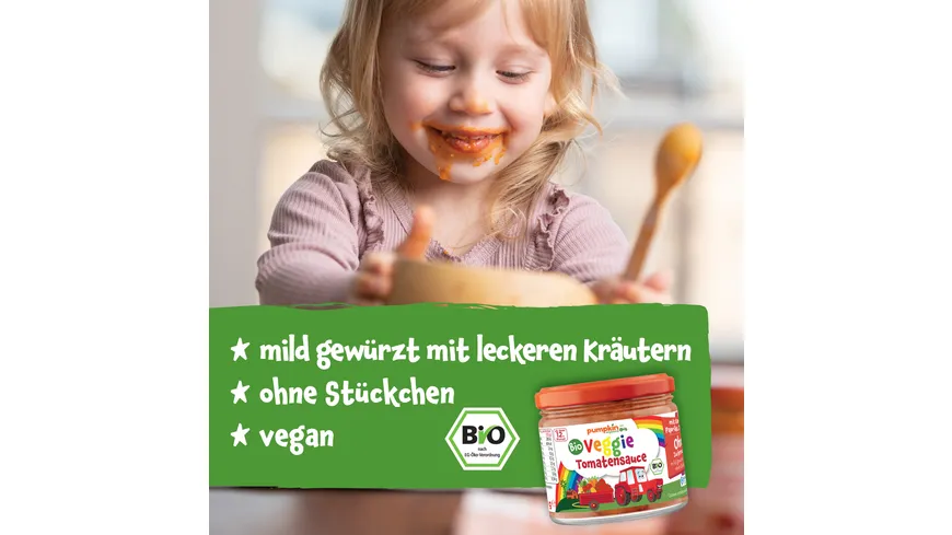pumpkin organics Bio Veggie Tomaten Sauce 250 g