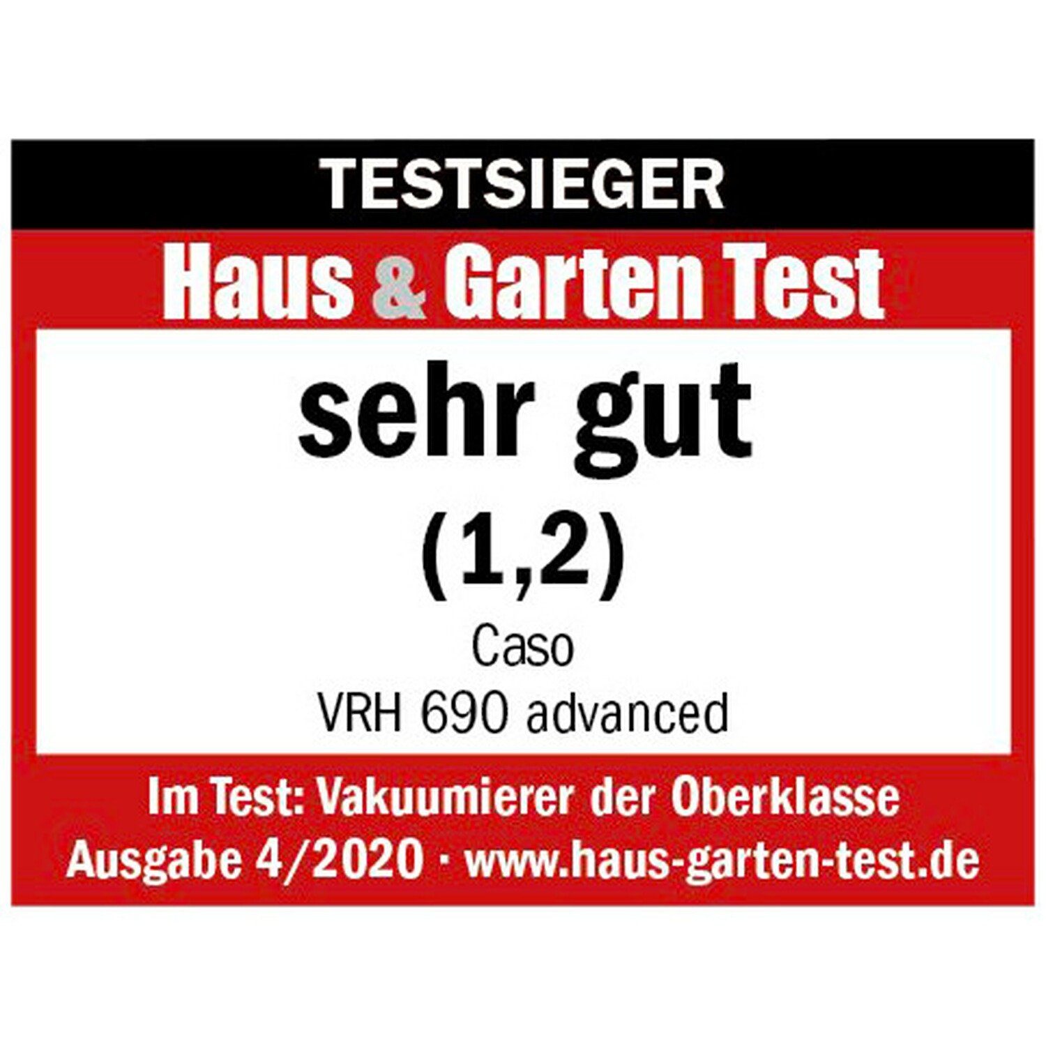 Caso Vakuumierer Vakuumiergerät VRH 690 advanced