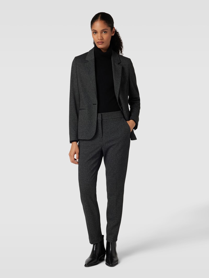 Blazer mit Knopfverschluss in schwarz