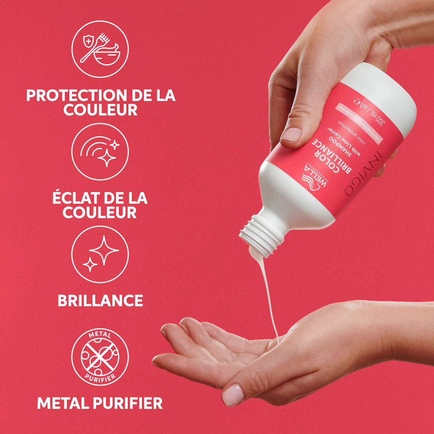 Wella Invigo Color Brilliance Shampooing Protecteur de Couleur- Cheveux Fins à Normaux