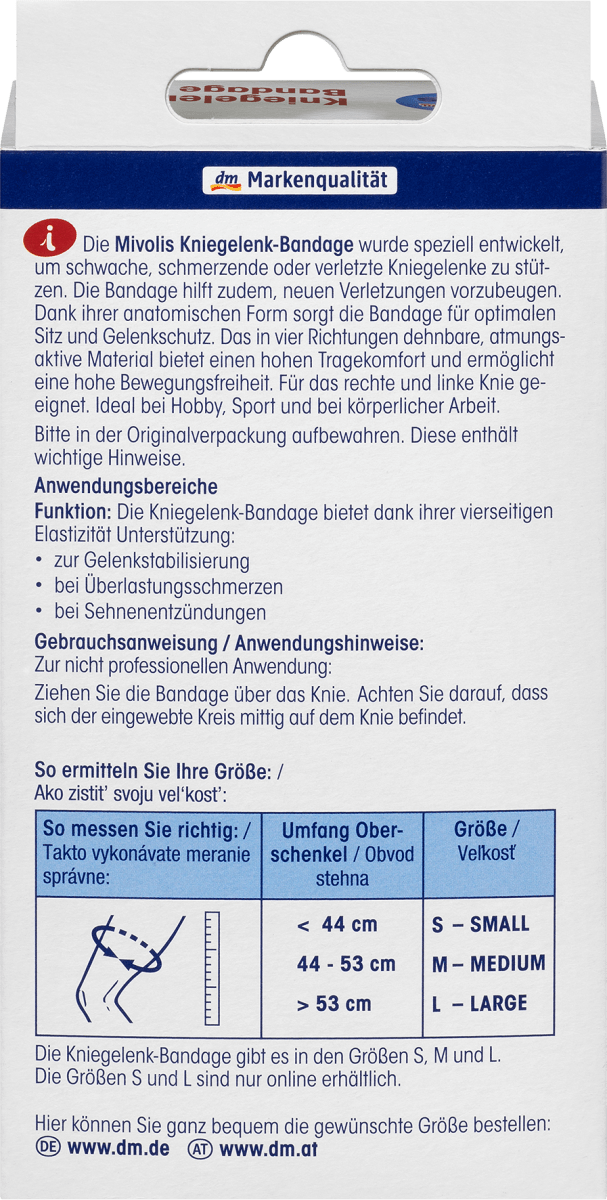 Kniegelenk-Bandage L, 1 St