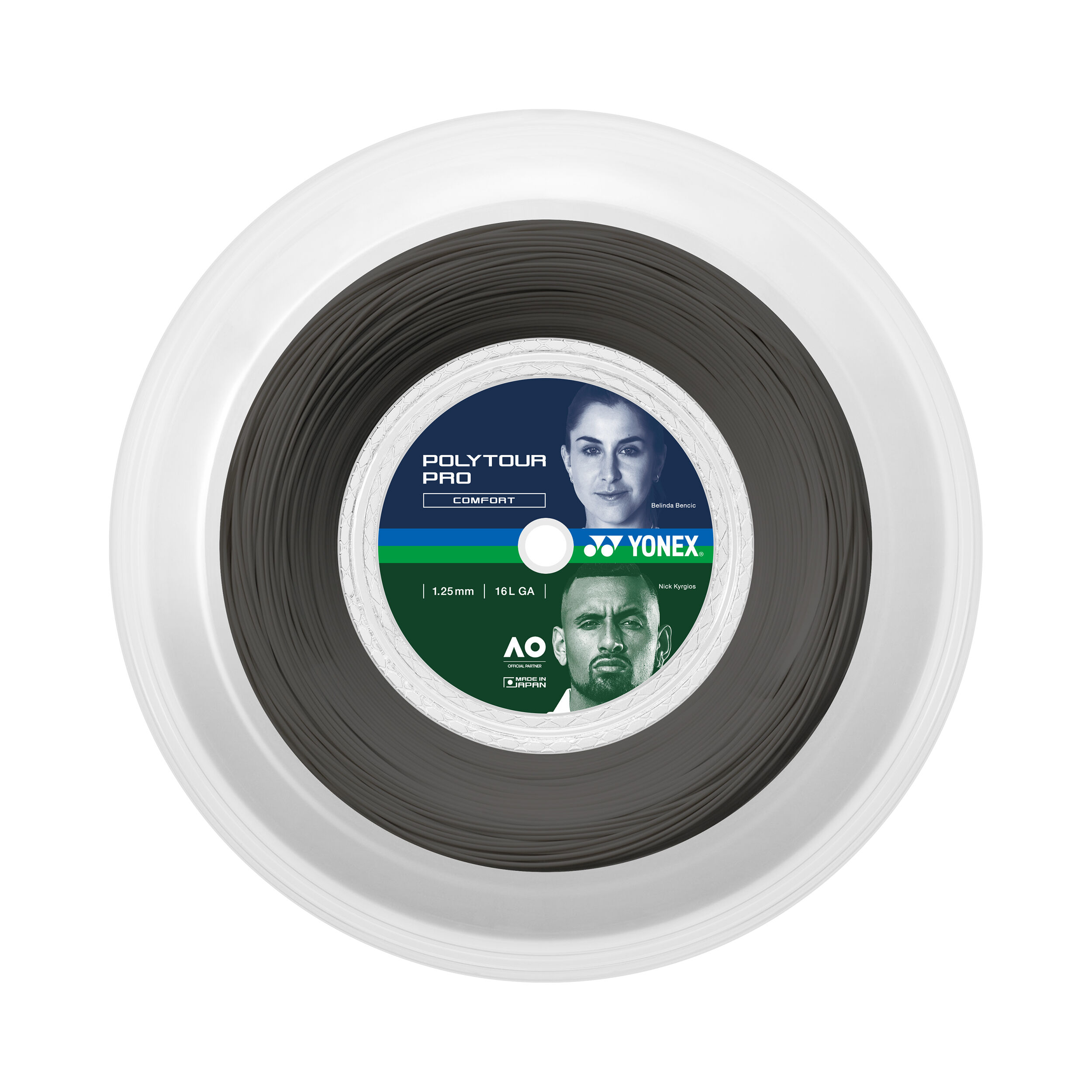 Poly Tour Pro Saitenrolle 200m - Schwarz