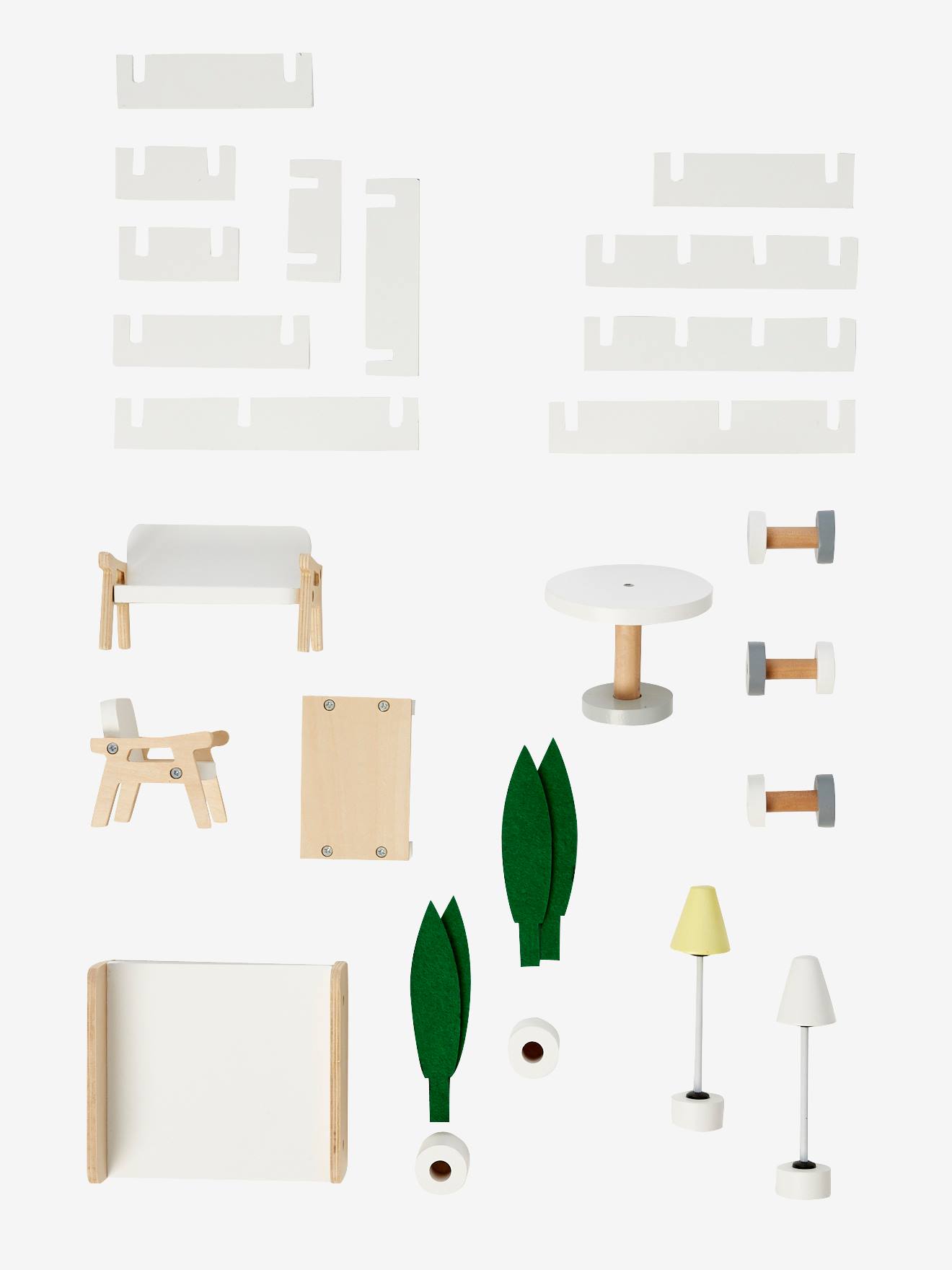 Maison des amis des petits en bois FSC® blanc