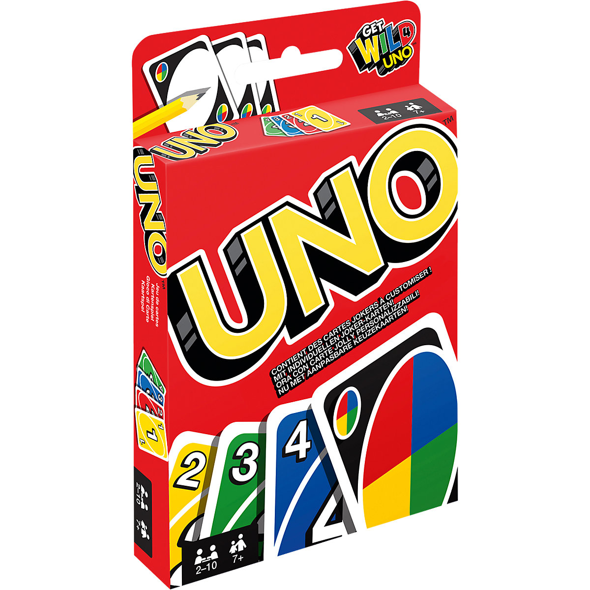 Mattel Games UNO Kartenspiel, Gesellschaftsspiel, Familienspiel, Kinderspiel